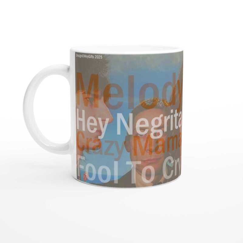 Rolling Stone Black and Blue Album Track Mug - Ceramic White