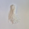 Tag String with Snap Lock | PVC and Polyester | Cord, Twine | Gift, Clothing, Accessories, Labels - White - 100