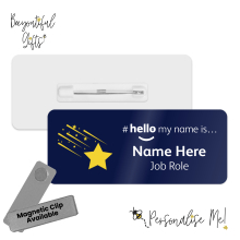 #hello my name is... Name Badge - Shooting Star