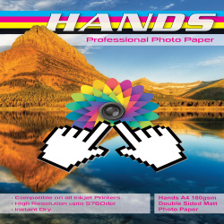 Hands Professional A4 180gsm Double Sided Matt / Matte Photo Paper
