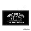 Personalised Bar Runner Mat, Custom Beer Mats & 4 x Drinks Coasters Gift Set Garden Bar Sets Adult Day Care / Personalised Mats Home Bar - Set of 4 Coasters