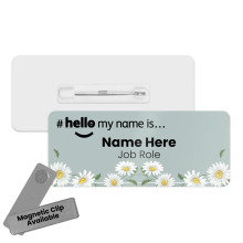 #hello my name is... Name Badge - Daisy Border