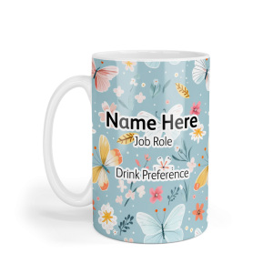 Personalised Ceramic Mug - Butterfly Garden