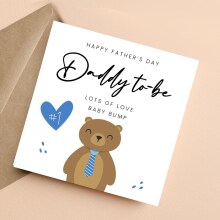 Father's Day Card From Bump Fathers Day Card From Baby - Standard Smooth Card