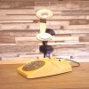 Rotary Dial Telephones Vintage Cream Lamp, With white rim spots and green rotary, 1970s GPO 746 Models