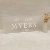 Top Table Wedding Sign / Custom Sign for Wedding Top Table / Wedding Decor / Mr & Mrs Sign