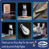 Extract of genius well done card for him or her - designed by glass-etcher Andy Poplar - 15cm square and blank inside, made in the UK
