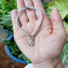 Light Blue kids bracelet with a Cat Charm