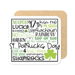 St. Patrick's Day Coaster - St. Patrick's Day Subway Art