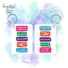 Religious Key Ring - Colourful Faith