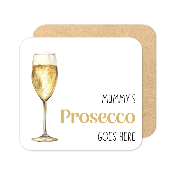 Personalised Prosecco Coaster | Personalised Cocktail Coaster