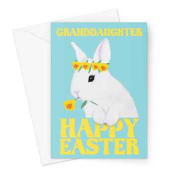 Cute Granddaughter Easter Bunny Card