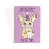 Cute Fennec Fox Birthday Card - I'm All Ears - A5 Portrait - 1 Card