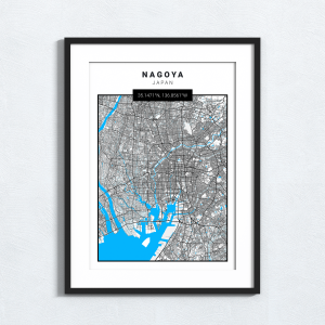 Map Print - Nagoya - Japan