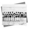Sunny side up - retro vintage black and white themed card featuring ladies on a beach - 12.6 x 17.7cm and blank inside - made in the UK