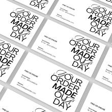 Business thank you cards - Your order means the world to us - Sample