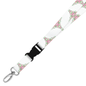 Double Breakaway Lanyard - Rose & Eucalyptus Corner