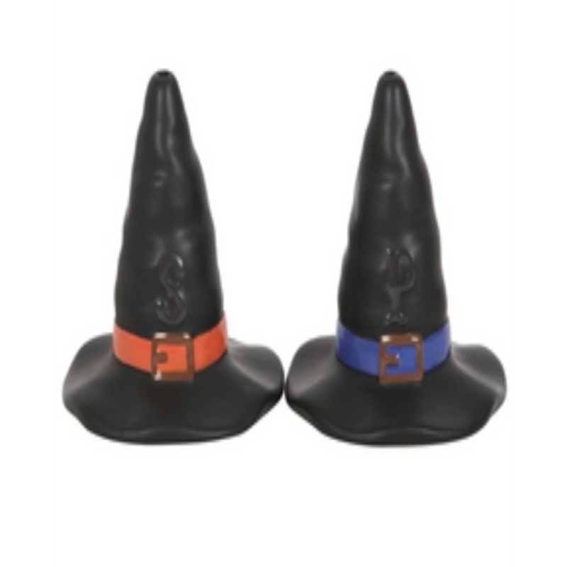 Halloween Witch Hat Salt and Pepper Shakers