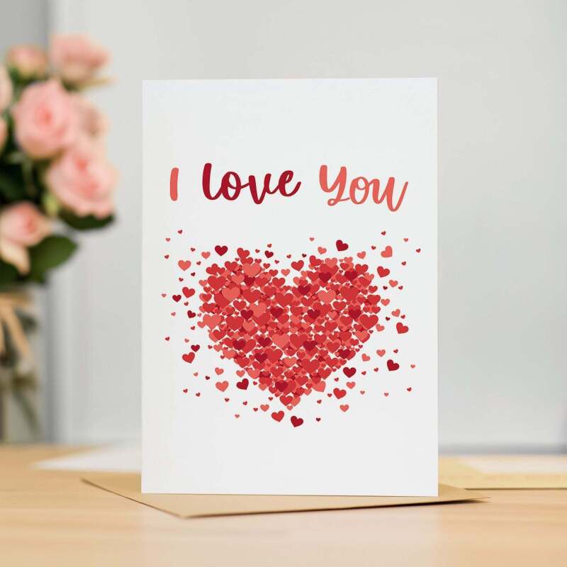 Valentine's Day Card for Her or Him Valentine's Day Card for Wife Valentine's Day Card For Husband Boyfriend or Girlfriend Love Card - Portrait (5x7) / Blank Inside