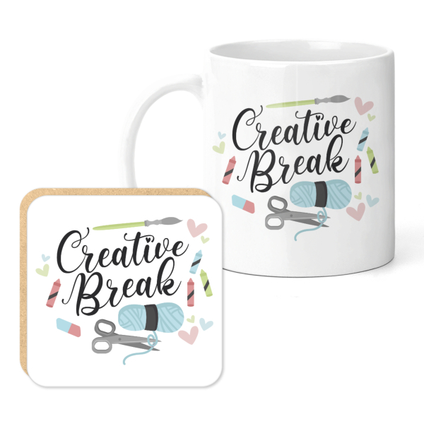 Crafting Mug & Coaster Set - Creative Break