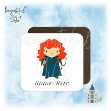 Personalised Children's Coaster - Cartoon Fairy Tale Princess