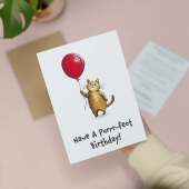 Birthday Card For Children Cute Cat Birthday Card For Child Card For Boy Birthday Card For Girl Purrr-fect Fun Birthday Card For Kids