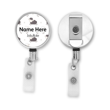 Personalised Metal ID Reel - Cute Sheep
