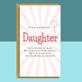 Funny Daughter Birthday Card - Personalised For Daughter - From Parents - 17th, 18th, 19th, 20th, 21st, 25th, 30th, 35th, or any other age