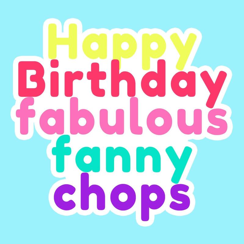 Birthday Card | Fanny Chops | Square card