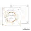Glass - Wedding favor Coasters for guests, Glass coasters, Personalised Wedding Table Coasters - Unique Glass Favour Placecards for Guests - Single Sample - Yes