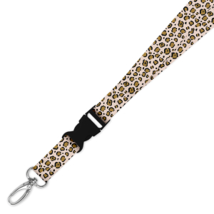 Double Breakaway Lanyard - Leopard Animal Print
