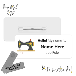 Name Badge - Bright Craft Supplies - Sewing Machine