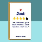 Funny Personalised Boyfriend Birthday Card - Ideal Customisable Greetings Card Idea for your Boyfriend's Birthday
