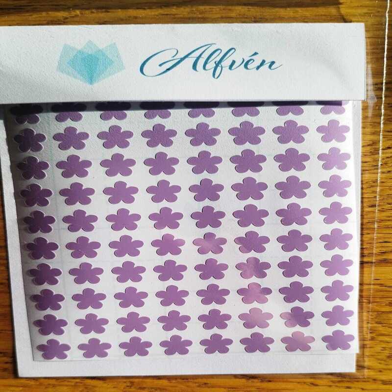 1cm Flower Stickers, 70's hippy style flower stickers - Pink