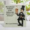 Funny historical birthday card featuring Isambard Kingdom Brunel - designed by Erica Sturla - 15cm square and blank inside, made in the UK