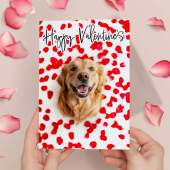 Valentine's Day Card of A Golden Retreiver Dog Valentine's Day Card For Her or For Him From The Dog