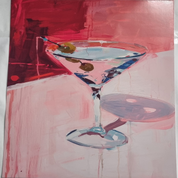 A4 Print Wine Glass (kitchen5637)