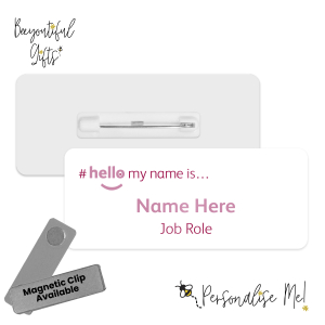 Name Badge - Simple Hello My Name is... - Pink
