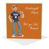 Welsh birthday card for brother - young at heart art card by Erica Sturla - UK made