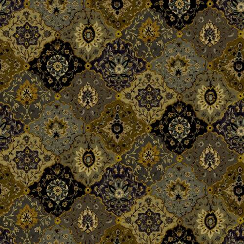 KASHMIR - CHARCOAL/GOLD