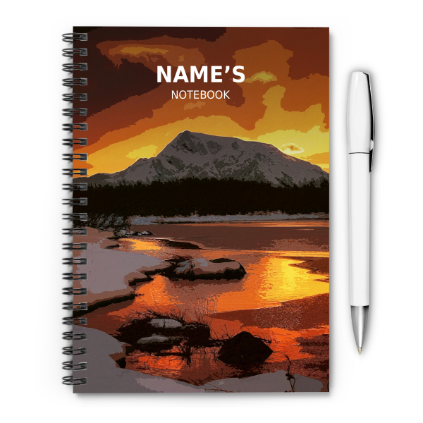 Personalised A5 Artwork Notebook - Valdez - Alaska