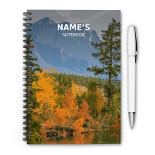 Personalised A5 Artwork Notebook - Alberta - Canada