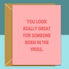 Funny personalised birthday card for friend, sister, bestie, cousin, colleague or anyone turning 30, 35, 40, 45, 50, 55, 60 or any 1900s! - Blank inside - Regular