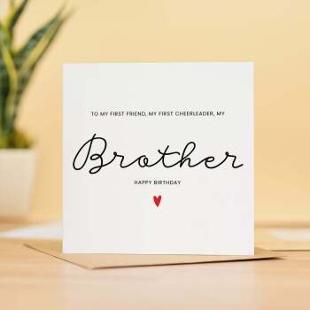 Brother Birthday Card For Him, Birthday Gift For Brother, Brother Birthday Gift, From Brother or Sister