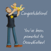 Holy Mackerel New Birth Grandparents baby Card - For A New Grandfather from the One Lump or Two occasions range. Card is 15cm square and blank inside for your own message