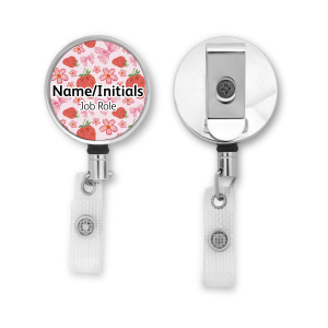 Personalised Metal ID Reel - Strawberry Fields