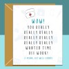 Get Well Soon Card - personalised - funny - Ideal for your friend, brother, sister, or anyone else recovering from injury or surgery. - Blank inside - Regular - Matte