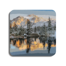 Mount Baker Wilderness - Washington | Global Artwork Wooden Coaster