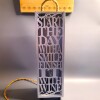 Wooden Wine box with Quote Lamp - Wine Quote "Start the day with a Smile, Finish it with Wine"