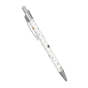 Personalised Retractable Ballpoint Pen - Scribble Stars